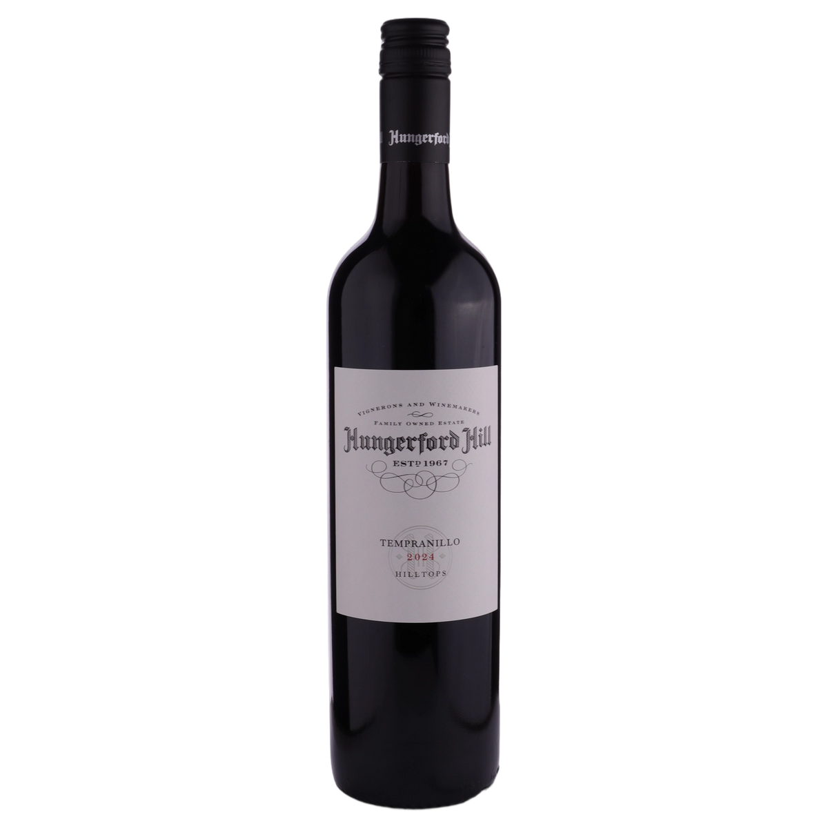 A bottle of Hungerford Hill Hilltops Tempranillo 2024 750ml Red Wine