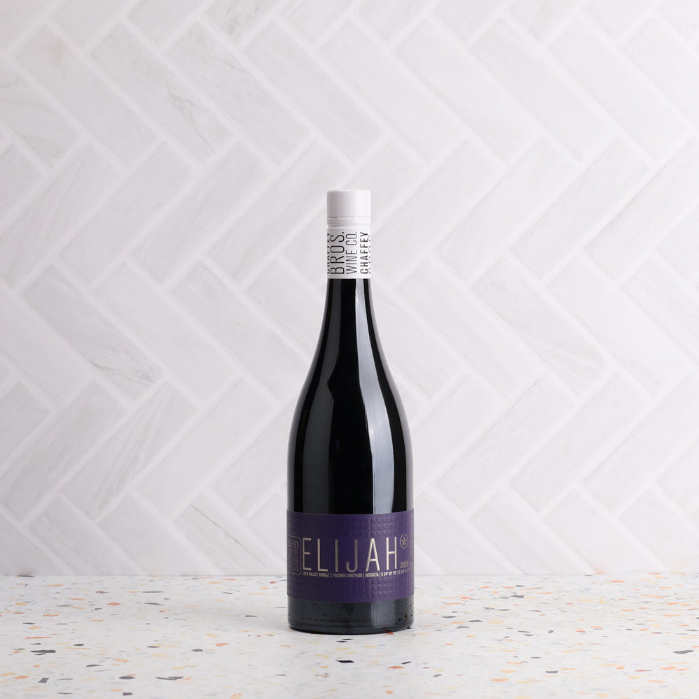 A bottle of Chaffey Bros Elijah Shiraz 2020 750ml Red Wine
