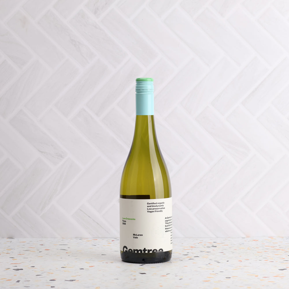 A bottle of Gemtree Luna Crescente Fiano 2025 750ml White Wine