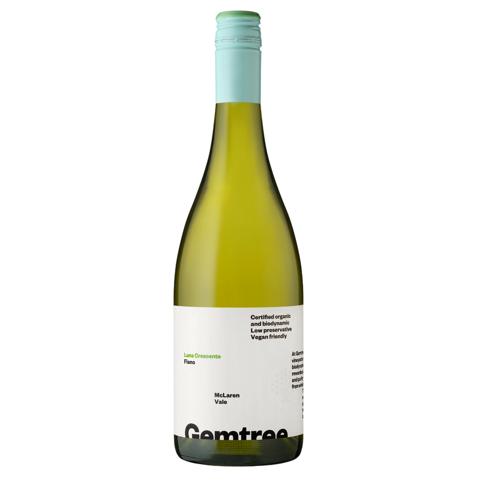 A bottle of Gemtree Luna Crescente Fiano 2025 750ml White Wine