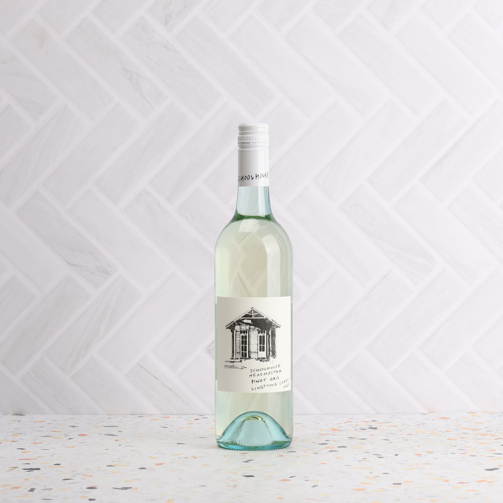 A bottle of Schoolhouse Headmaster Pinot Gris 2025 750ml White Wine