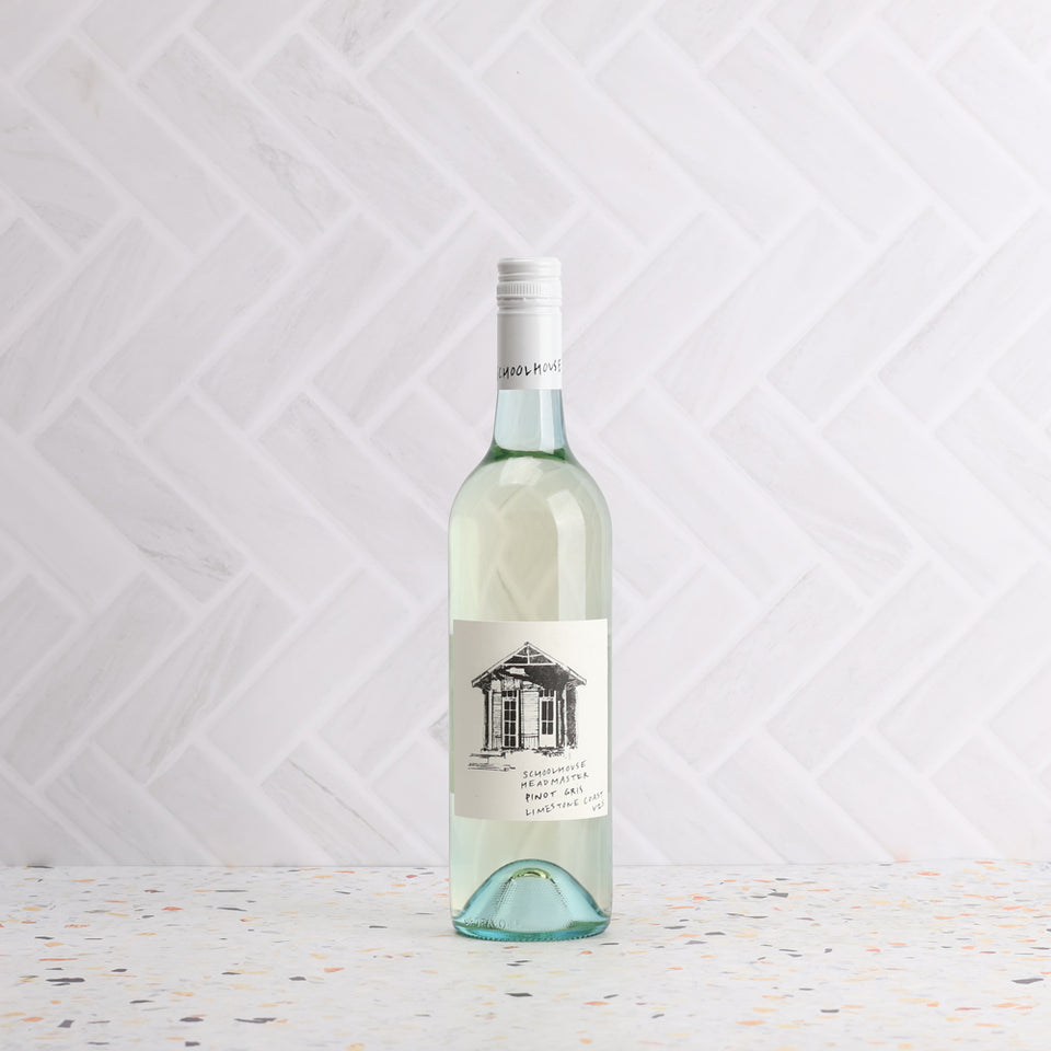 A bottle of Schoolhouse Headmaster Pinot Gris 2025 750ml White Wine