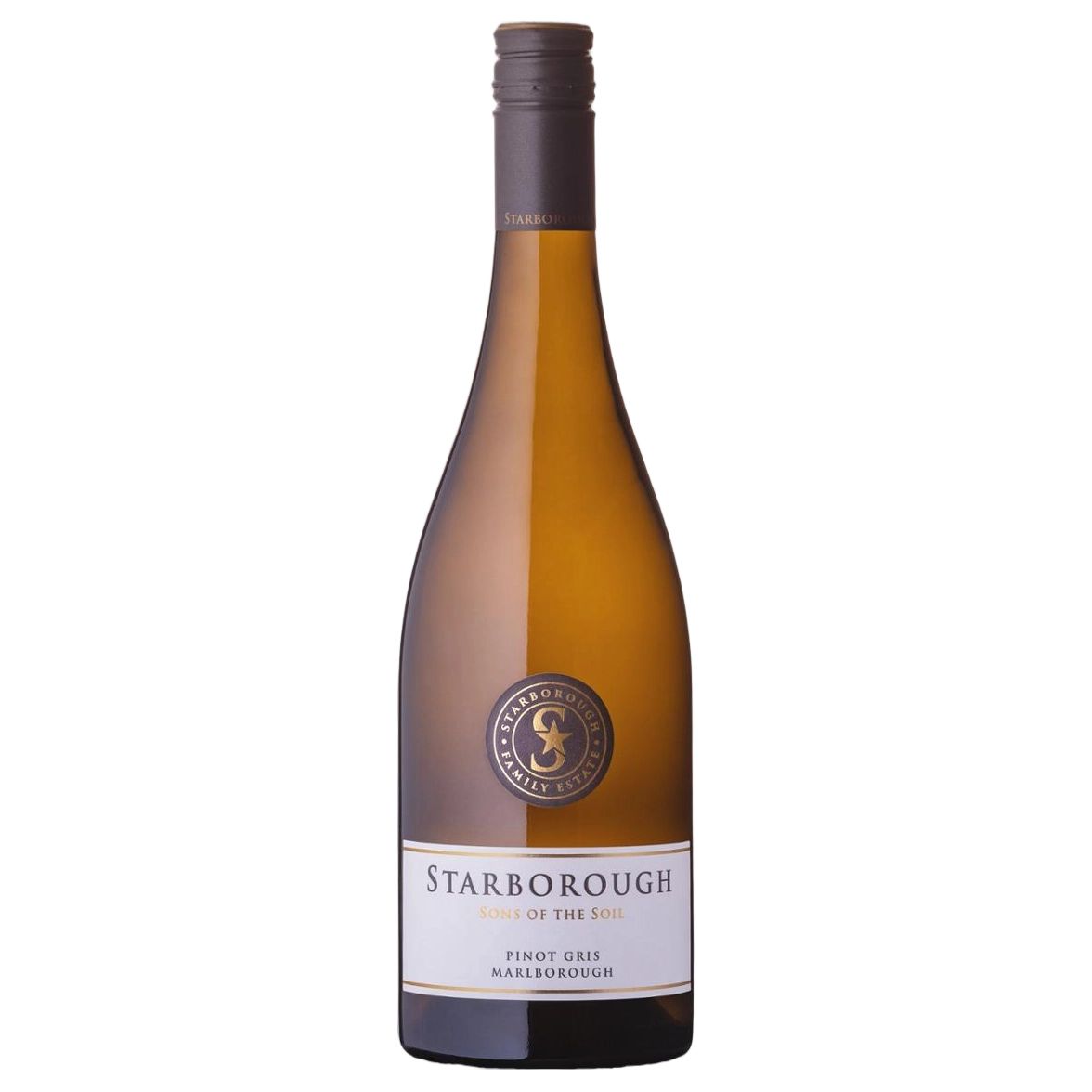 A bottle of Starborough Sons Of Soil Pinot Gris 2025 750ml White Wine