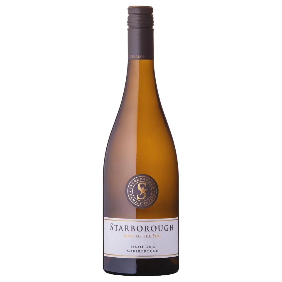 A bottle of Starborough Sons Of Soil Pinot Gris 2025 750ml White Wine