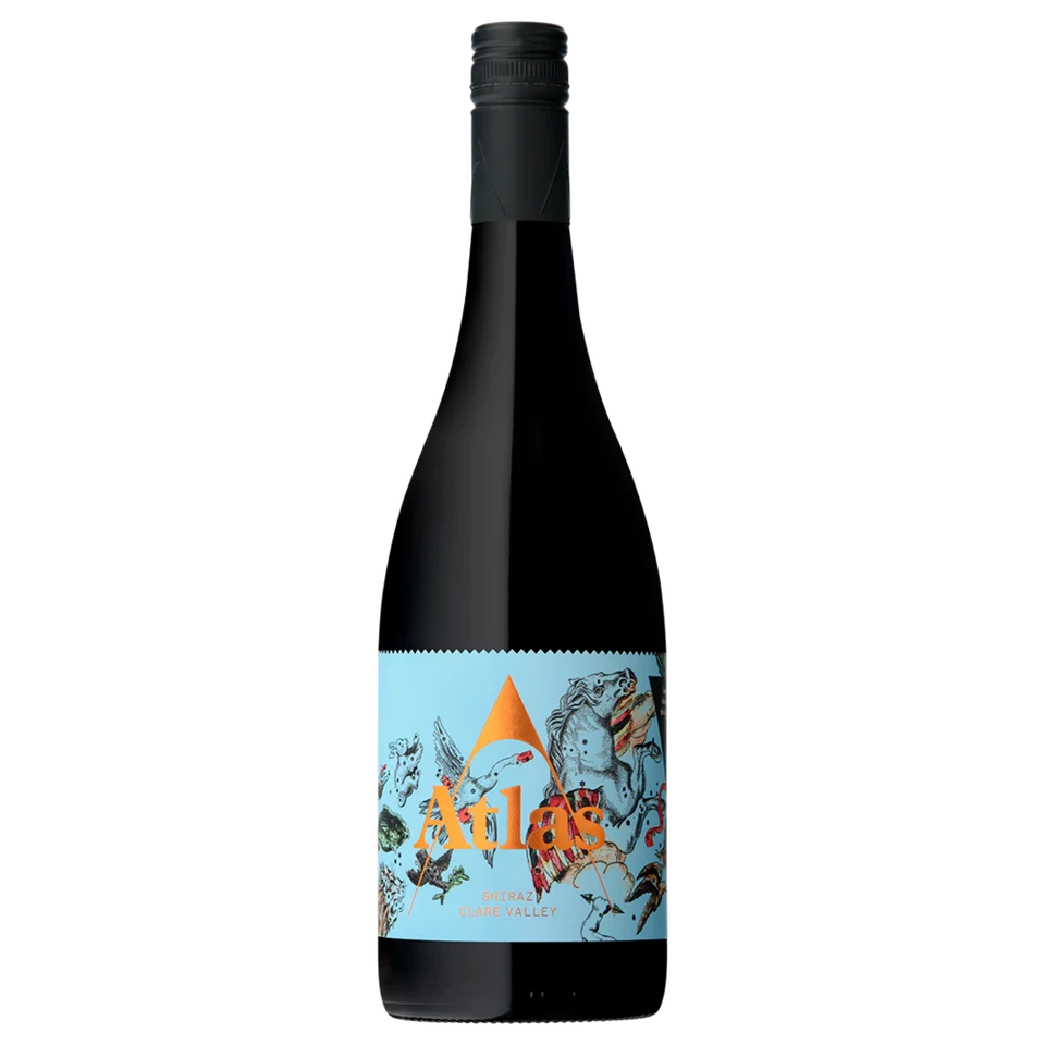 A bottle of Atlas Clare Valley Shiraz 2021 750ml Red Wine