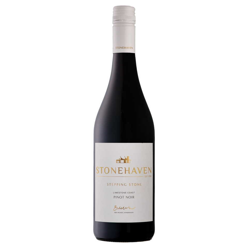 A bottle of Stonehaven Stepping Stone Pinot Noir 2025 750ml Red Wine