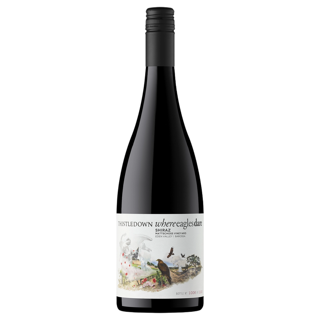 A bottle of Thistledown Where Eagles Dare Shiraz 2021 750ml Red Wine