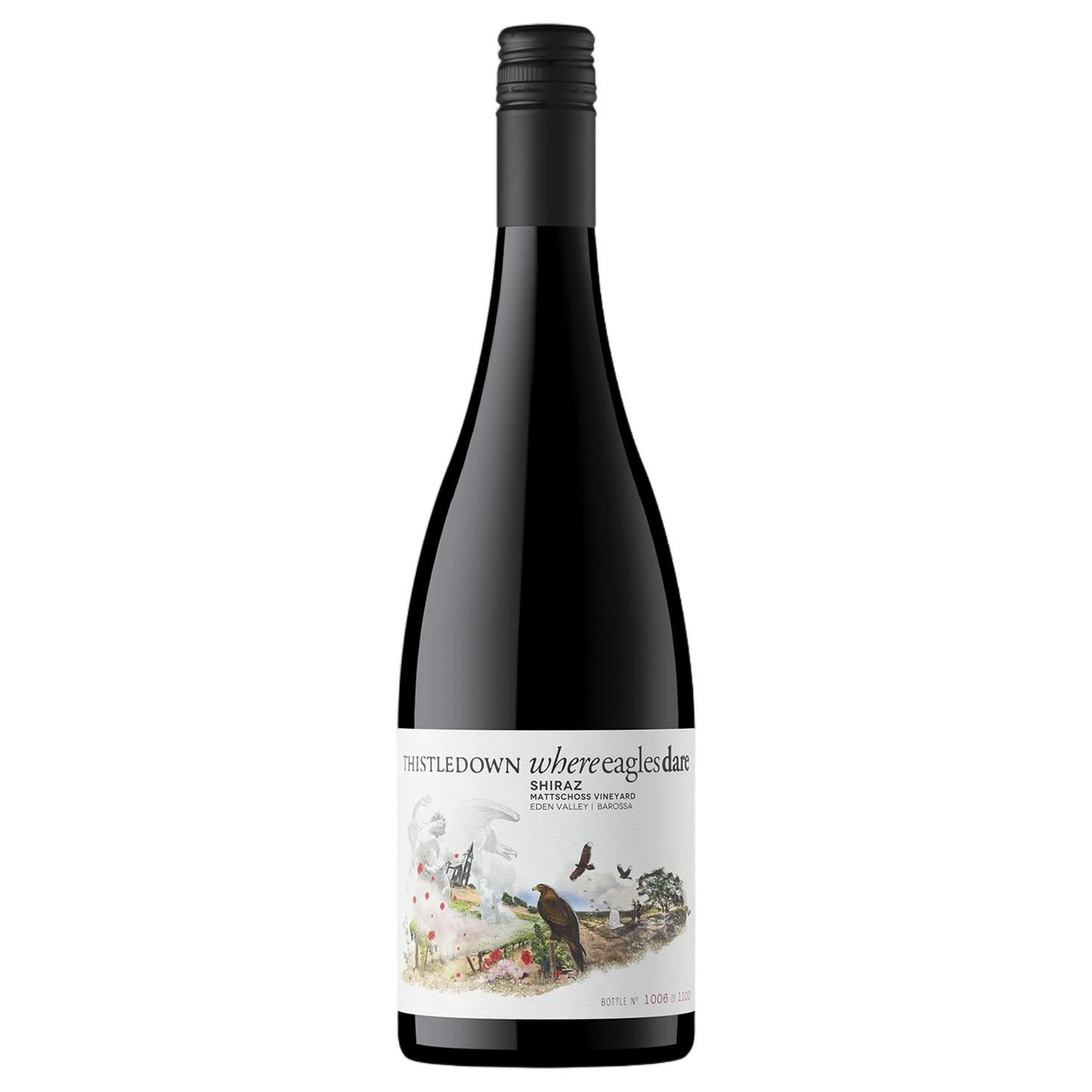 A bottle of Thistledown Where Eagles Dare Shiraz 2021 750ml Red Wine