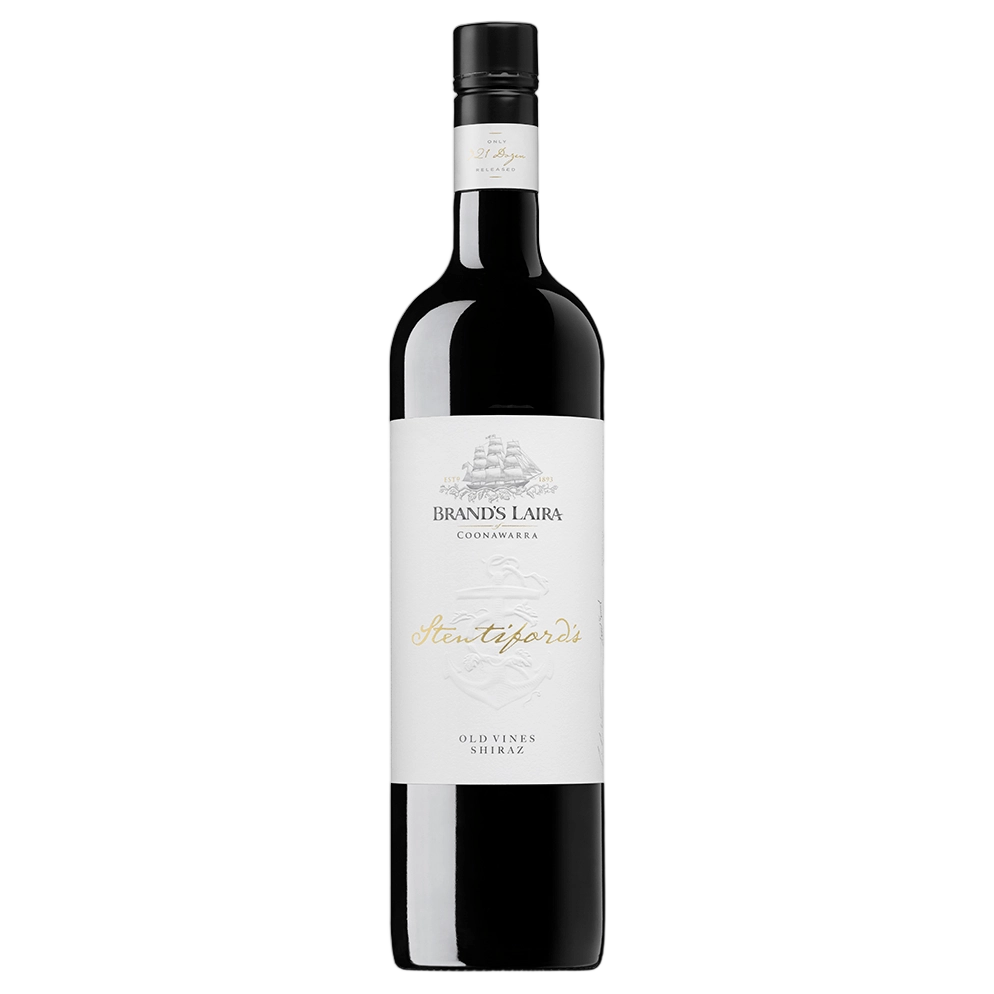A bottle of Brands Laira Stentifords Shiraz 2016 750ml Red Wine
