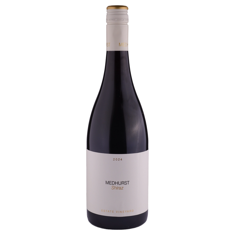 A bottle of Medhurst Estate Shiraz 2024 750ml Red Wine