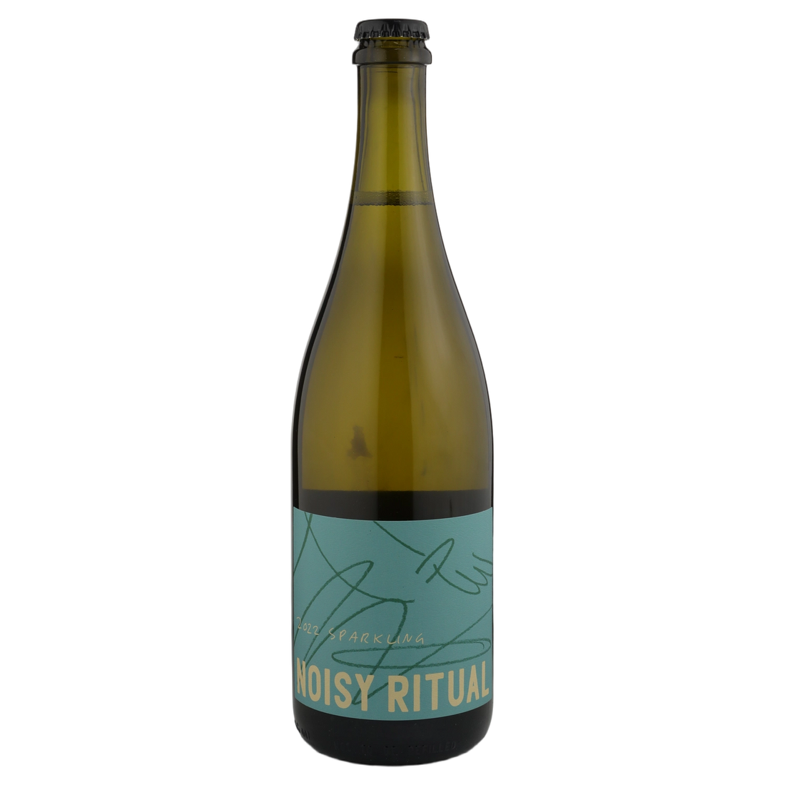 A bottle of Noisy Ritual Sparkling Chardonnay 2022 750ml Sparkling Wine