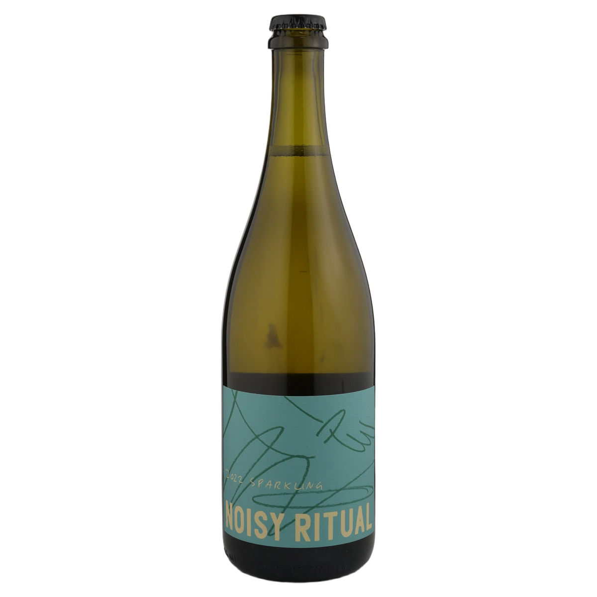 A bottle of Noisy Ritual Sparkling Chardonnay 2022 750ml Sparkling Wine