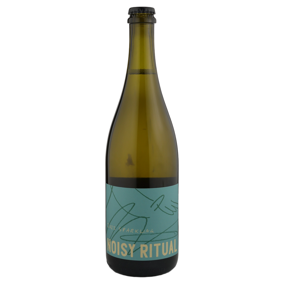 A bottle of Noisy Ritual Sparkling Chardonnay 2022 750ml Sparkling Wine