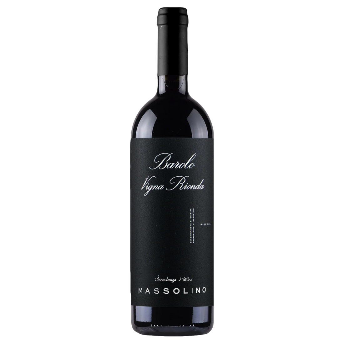 A bottle of Massolino Barolo Vigna Rionda Etichetta Nera Riserva Magnum 2020 1500ml Red Wine