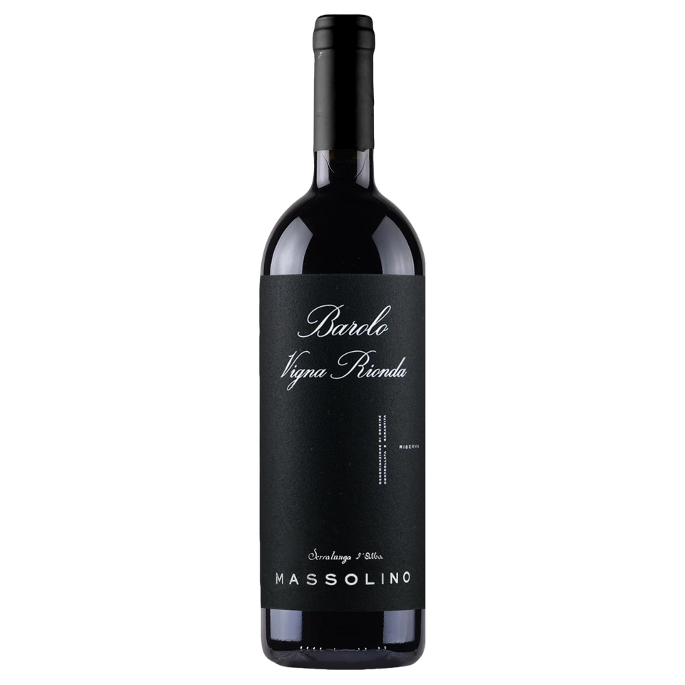 A bottle of Massolino Barolo Vigna Rionda Etichetta Nera Riserva Magnum 2020 1500ml Red Wine