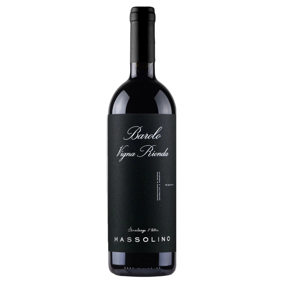 A bottle of Massolino Barolo Vigna Rionda Etichetta Nera Riserva 2020 750ml Red Wine