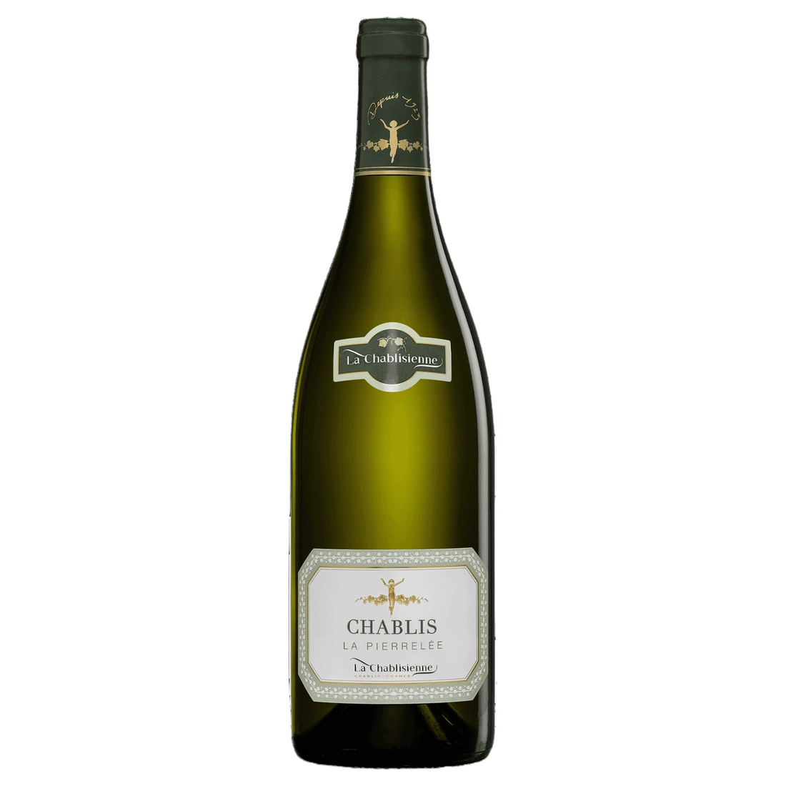 A bottle of La Chablisienne "La Pierrelee" Chablis 2023 750ml White Wine