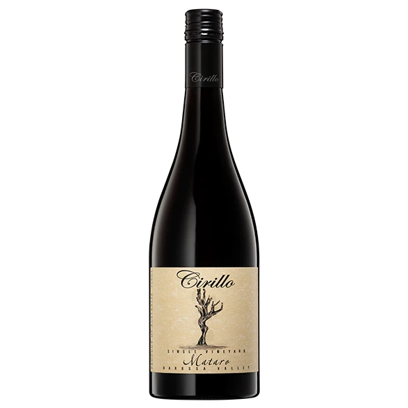 A bottle of Cirillo Barossa Single Vineyard Mataro 2023 750ml Red Wine