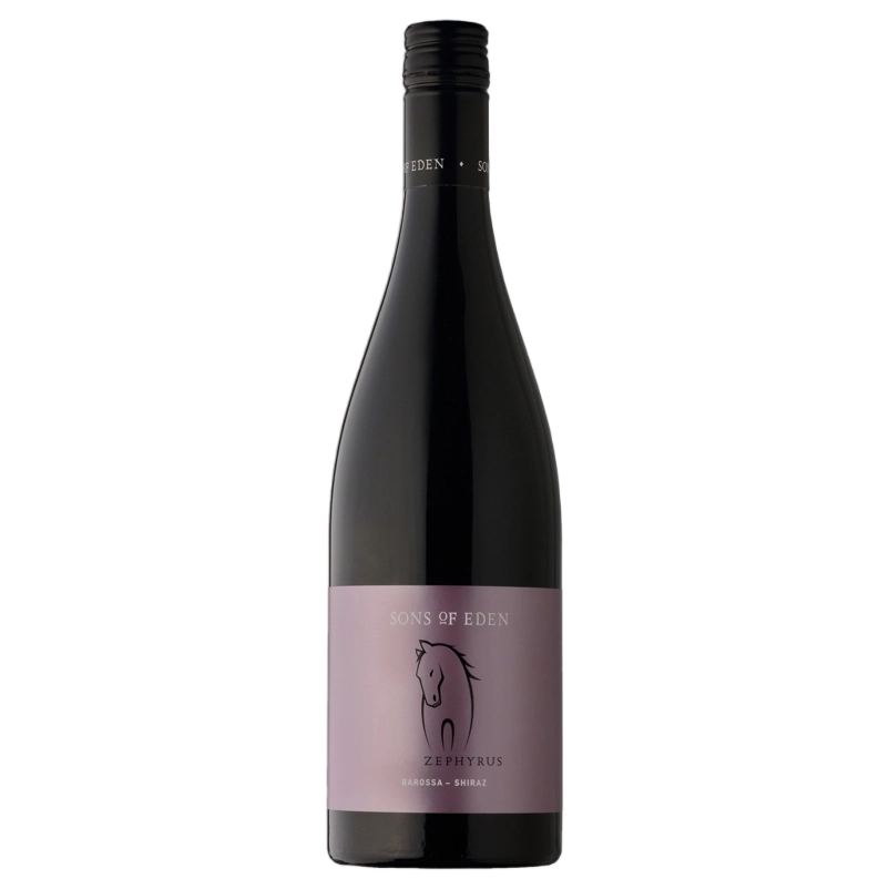 A bottle of Sons Of Eden Zephyrus Shiraz 2023 750ml Red Wine