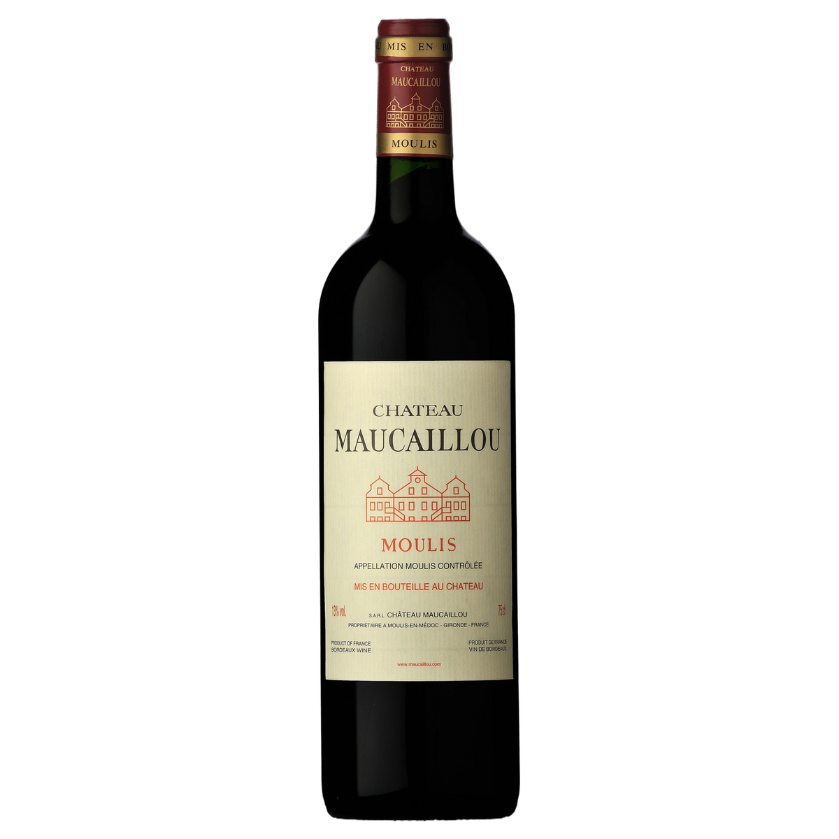 A bottle of Chateau Maucaillou 2012 750ml Red Wine