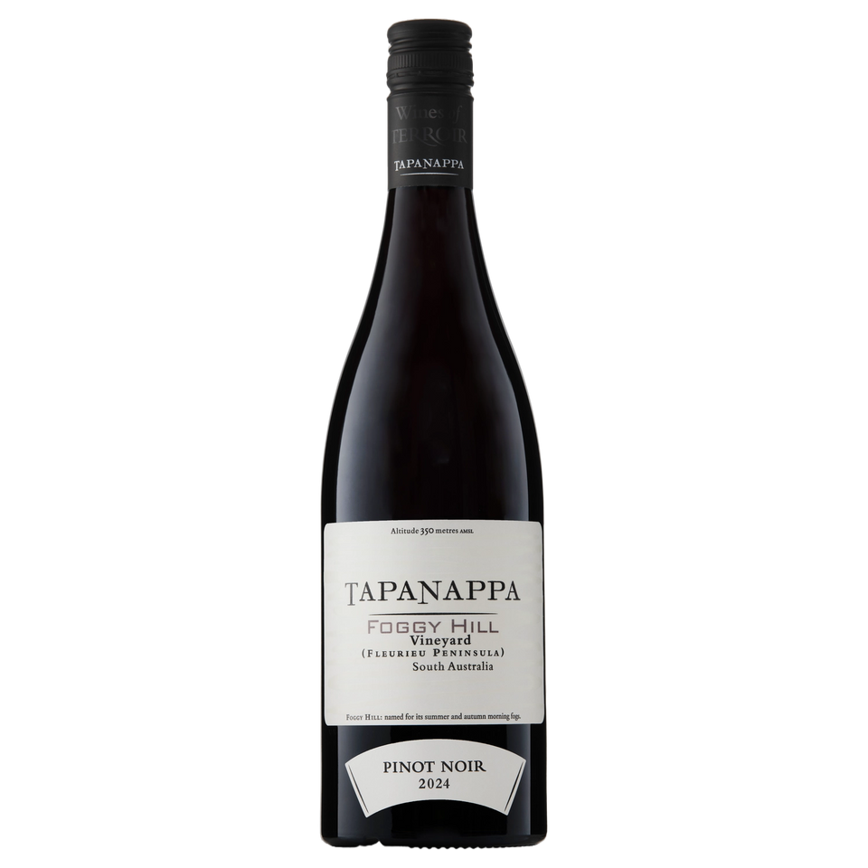 A bottle of Tapanappa Foggy Hill Pinot Noir 2024 750ml Red Wine