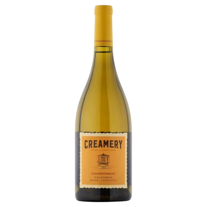 A bottle of Creamery Chardonnay 2025 750ml White Wine