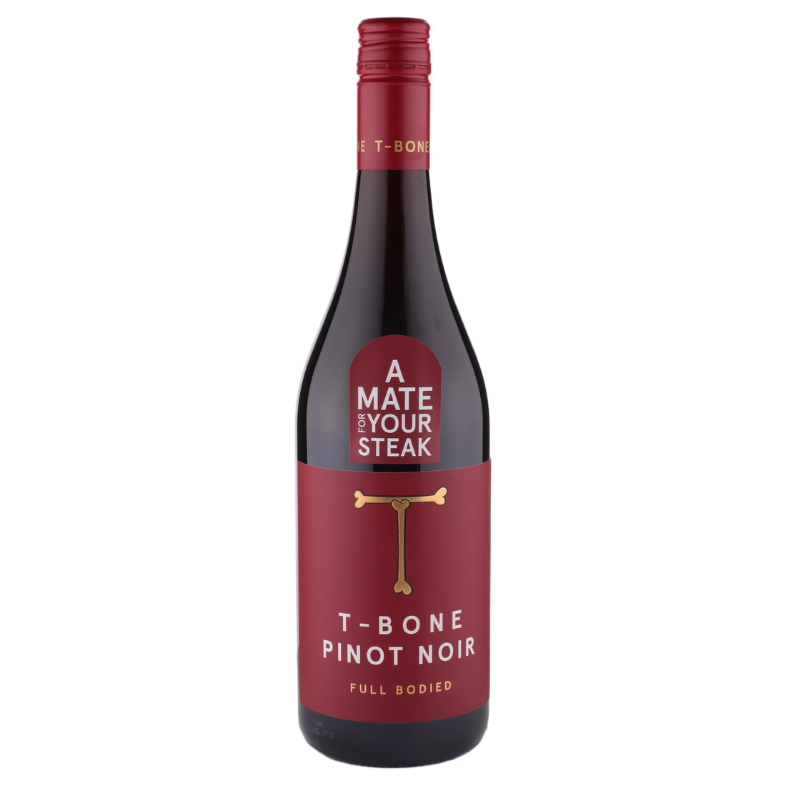 A bottle of T-Bone Pinot Noir 2025 750ml Red Wine