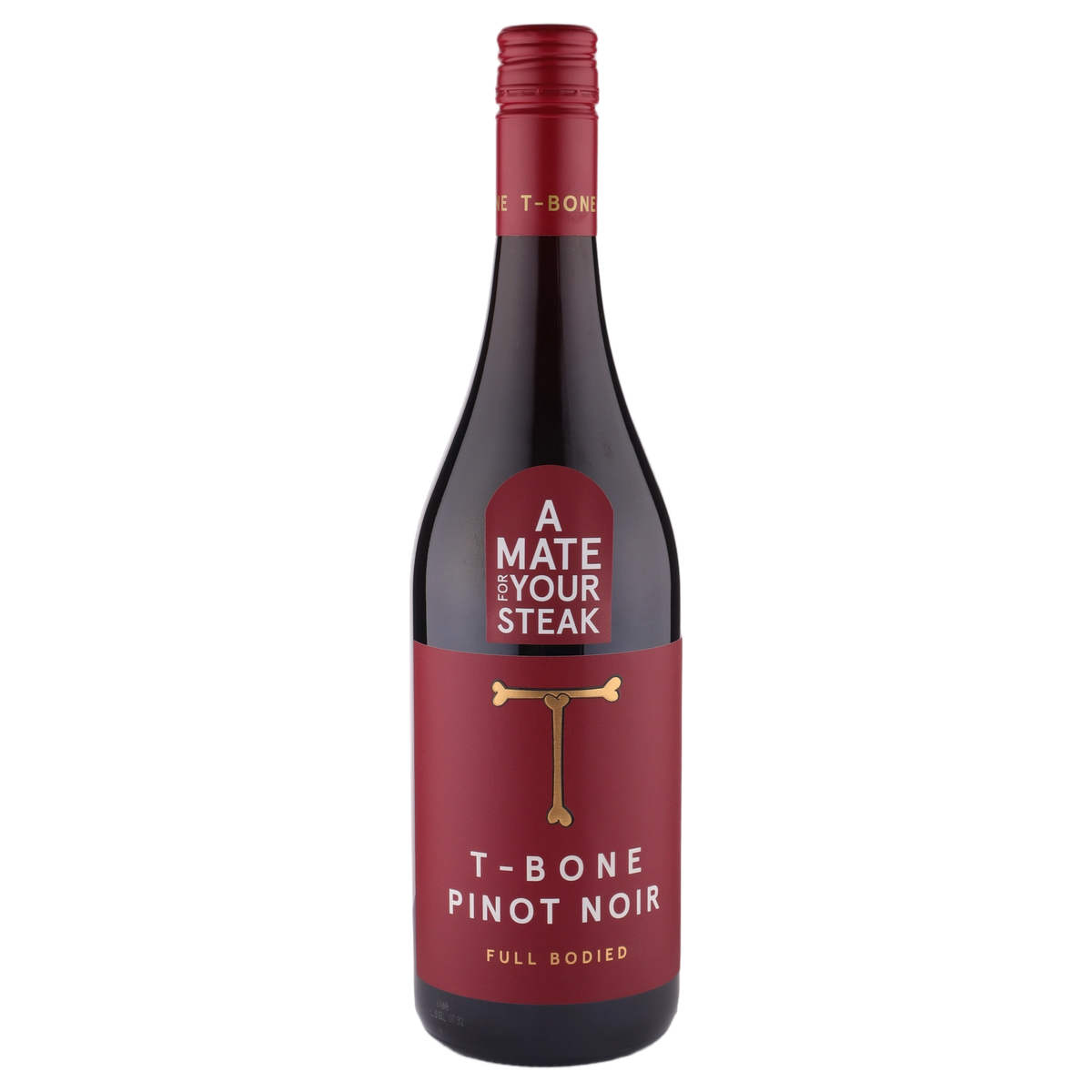 A bottle of T-Bone Pinot Noir 2025 750ml Red Wine