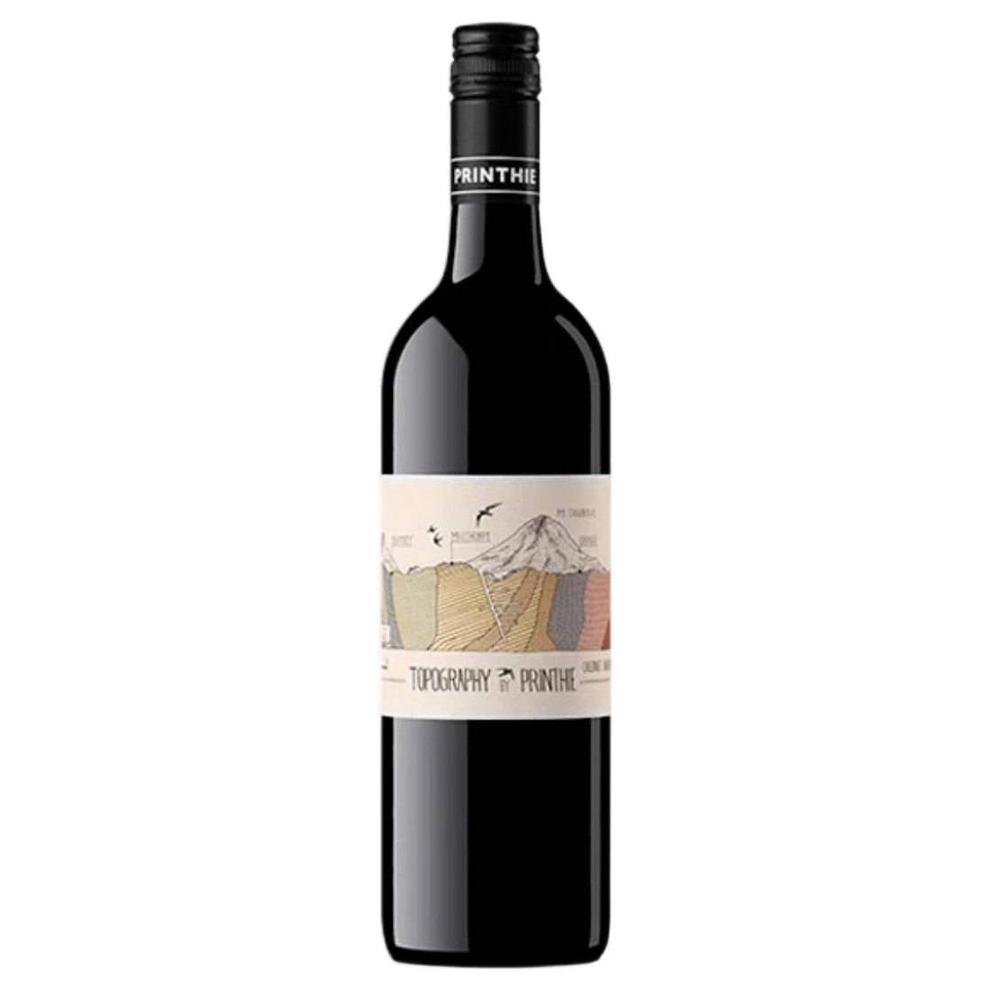 A bottle of Printhie Topography Cabernet Sauvignon 2024 750ml Red Wine