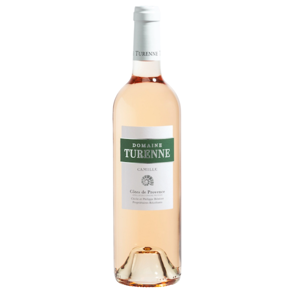 A bottle of Domaine Turenne Cotes De Provence 'Camille' Rosé 2025 750ml Red Wine