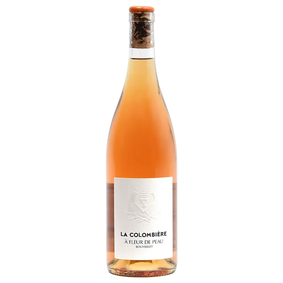 A bottle of La Colombiere VDF ‘A Fleur De Peau’ Orange Wine 2025 750ml White Wine