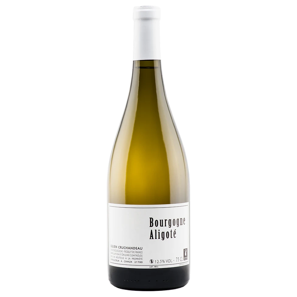 A bottle of Domaine Cruchandeau Bourgogne Aligoté 'Le Village' White 2024 750ml White Wine