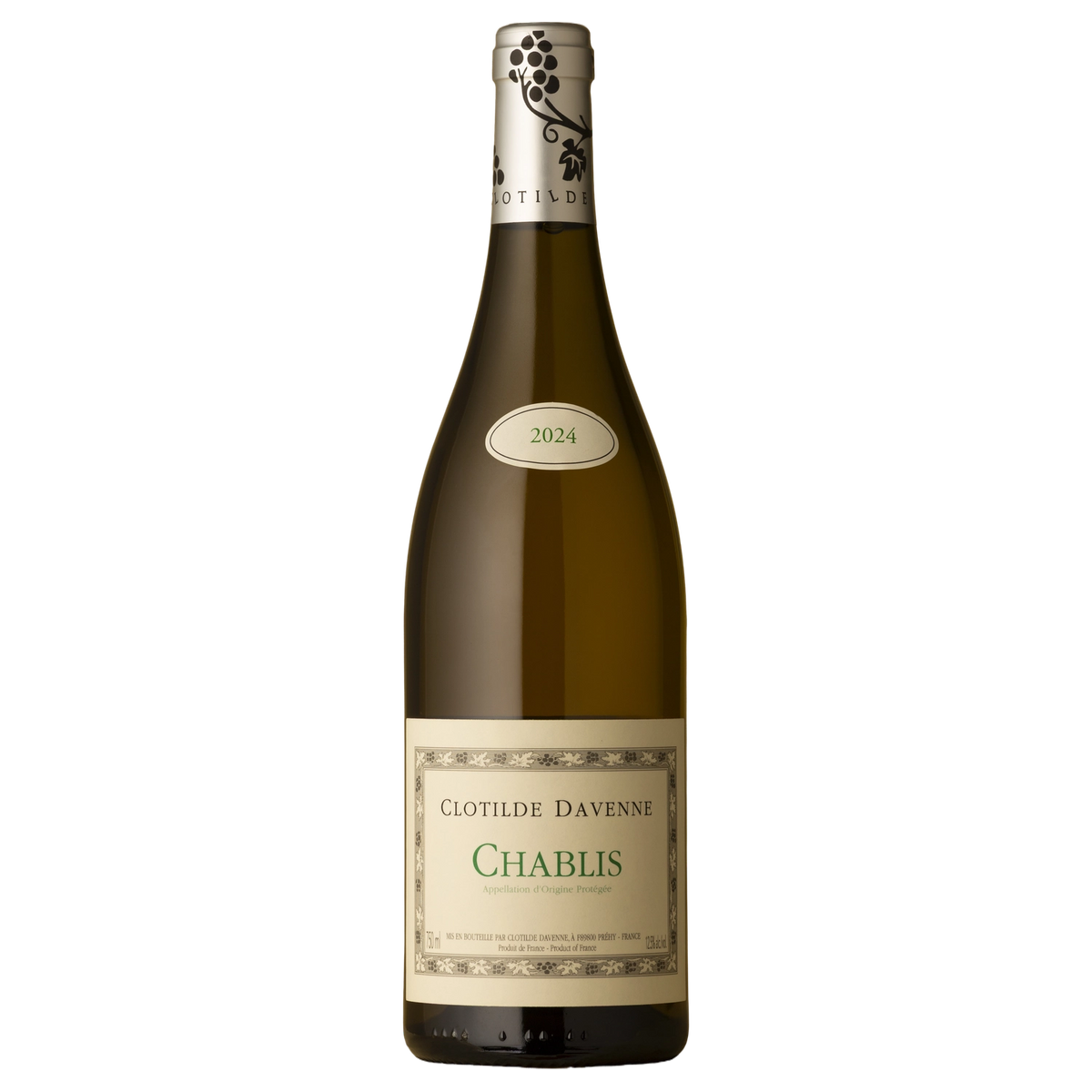 A bottle of Clotilde Davenne Chablis 1er Cru Fourchaume White 2024 750ml White Wine