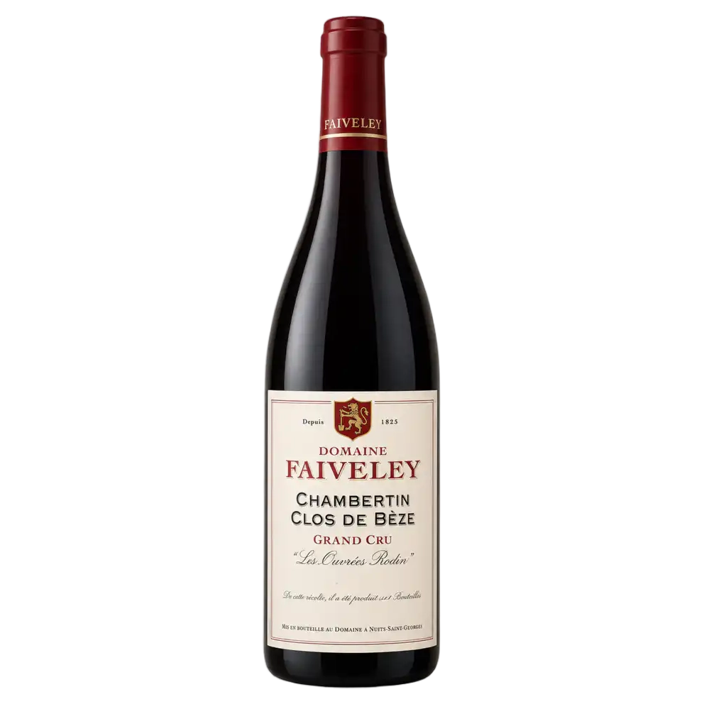 A bottle of Faiveley Chambertin Clos de Beze 'les Ouvrees Rodin' Grand Cru 2017 750ml Red Wine