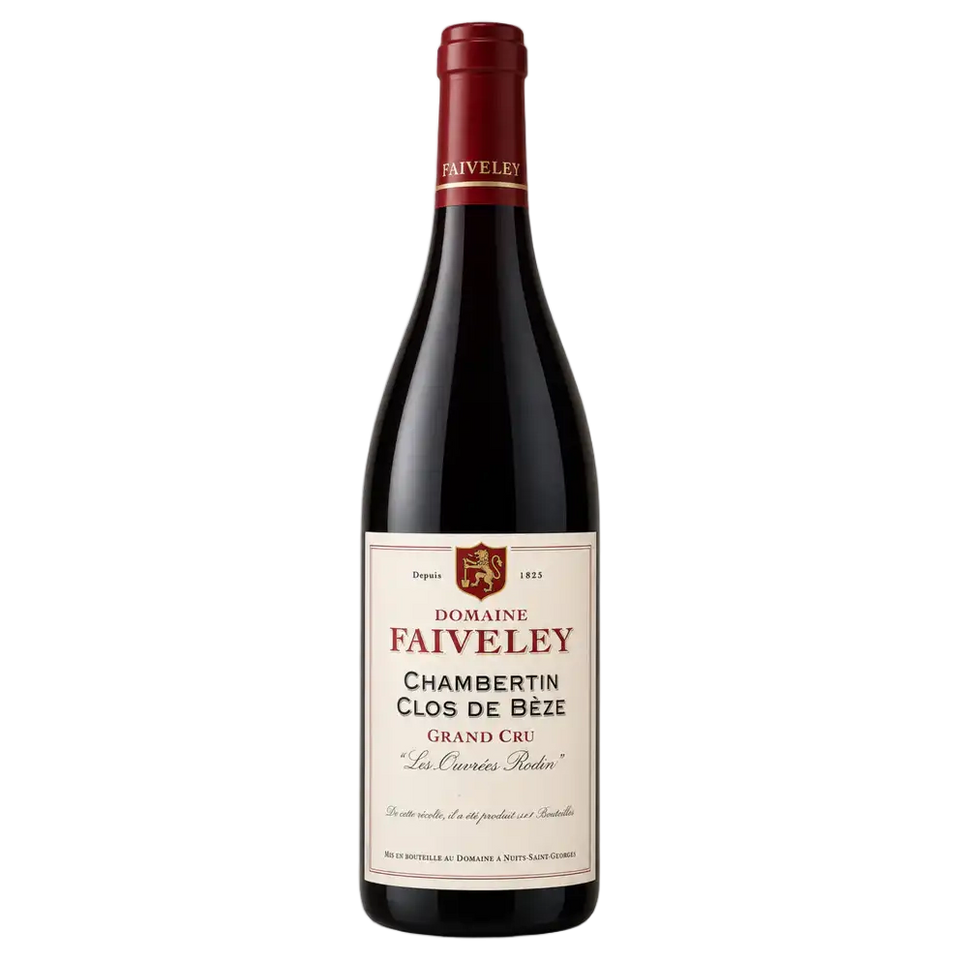 A bottle of Faiveley Chambertin Clos de Beze 'les Ouvrees Rodin' Grand Cru 2017 750ml Red Wine