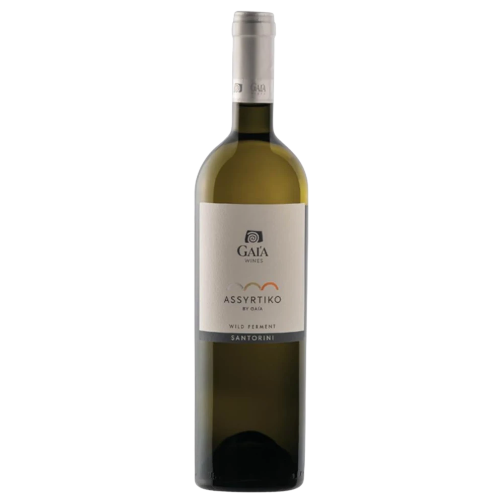 A bottle of Gaia Assyrtiko Wild Ferment 2025 750ml White Wine