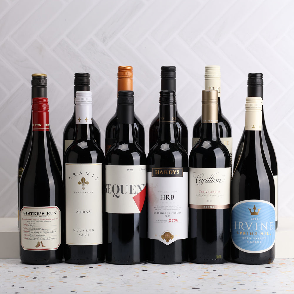 A collection of The Value Reds Mega Dozen - Valued at $457 from The Wine Collective