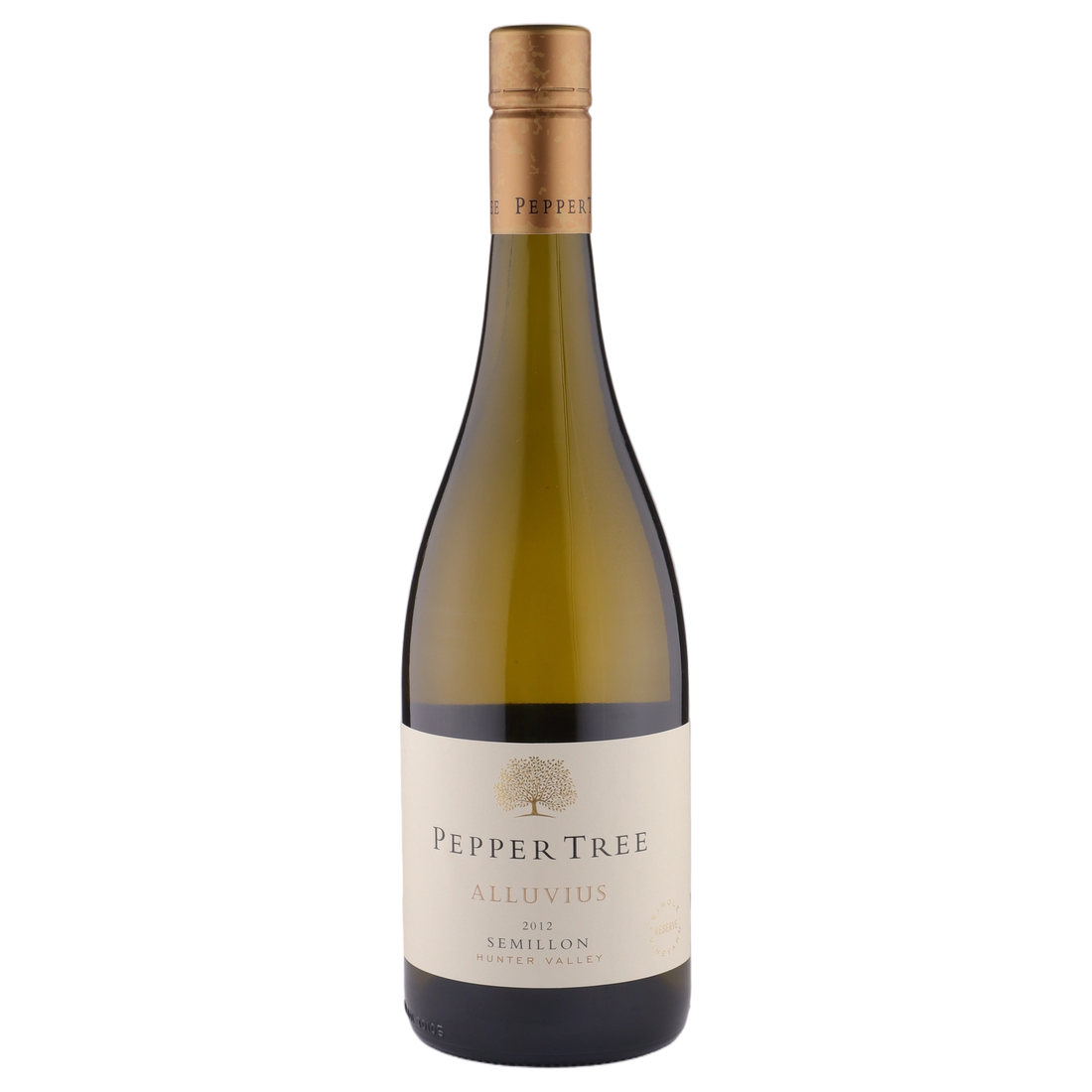 A bottle of Pepper Tree Alluvius Semillon 2012 750ml White Wine