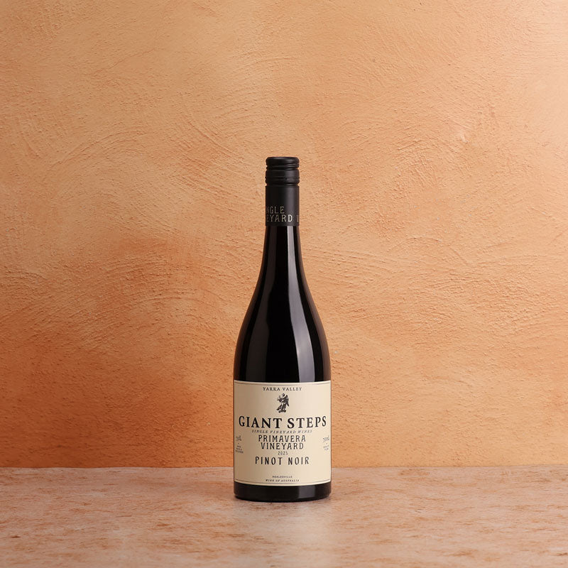 A bottle of Giant Steps Primavera Vineyard Pinot Noir 2025 750ml Red Wine
