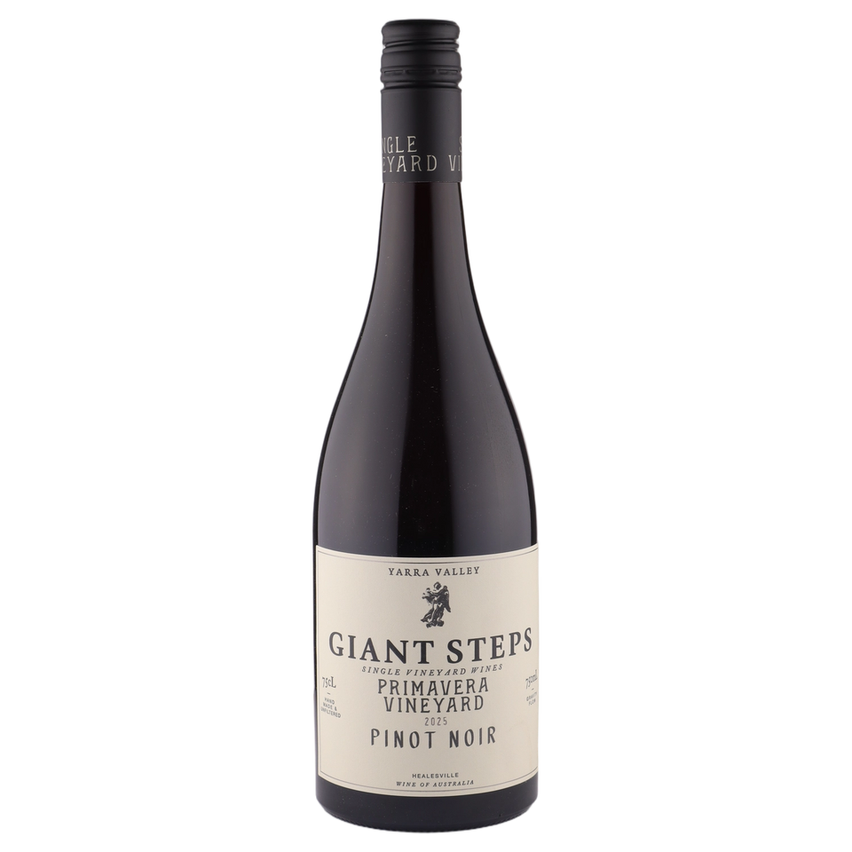 A bottle of Giant Steps Primavera Vineyard Pinot Noir 2025 750ml Red Wine