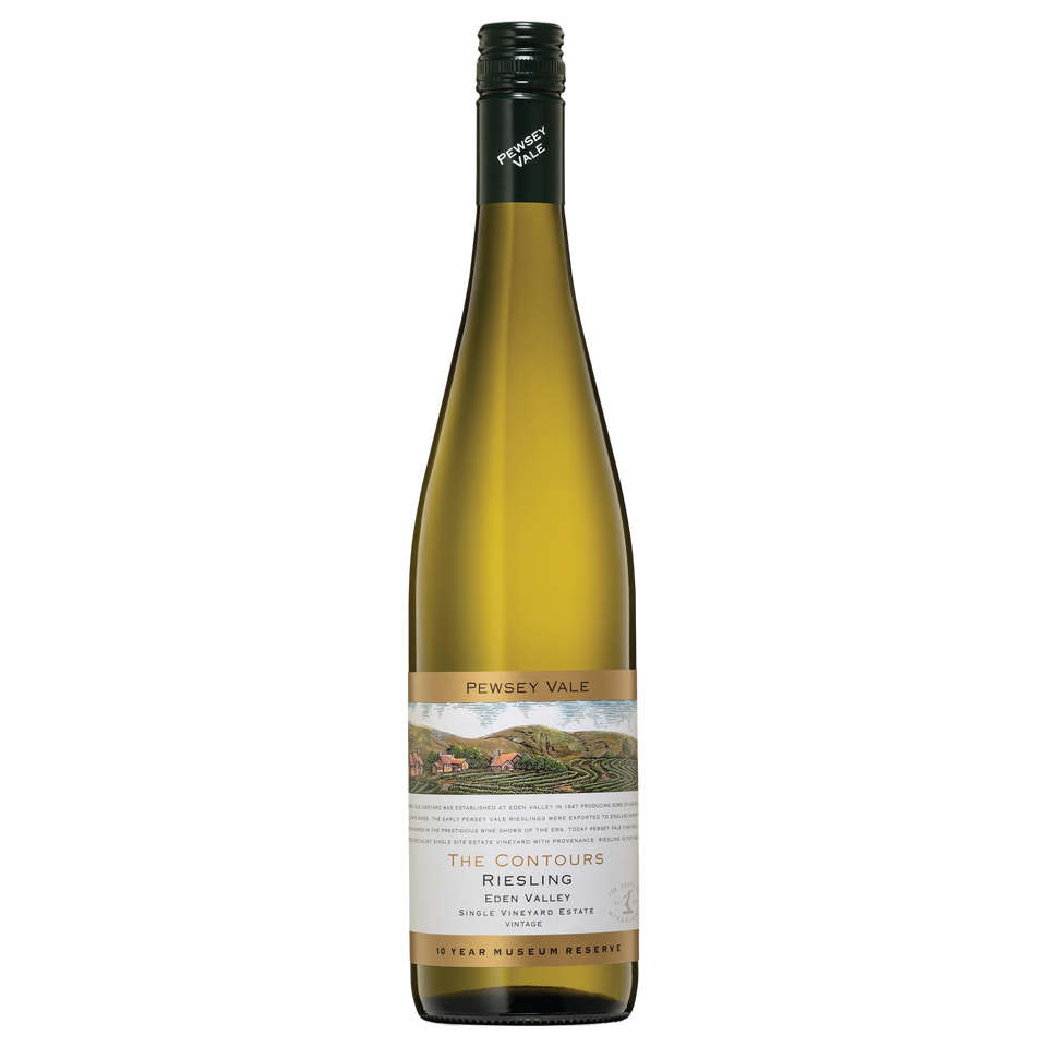 A bottle of Pewsey Vale Vineyard 10 Year Release The Contours Riesling 2016 750ml White Wine