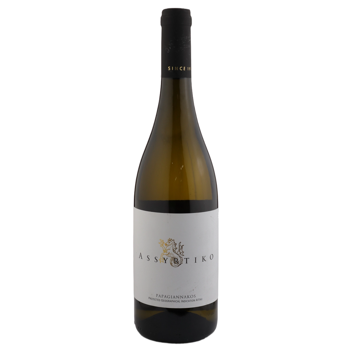 A bottle of Papagiannakos Assyrtiko 2025 750ml White Wine