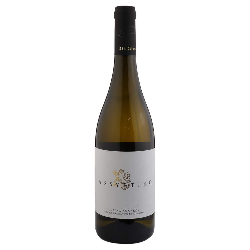 A bottle of Papagiannakos Assyrtiko 2025 750ml White Wine
