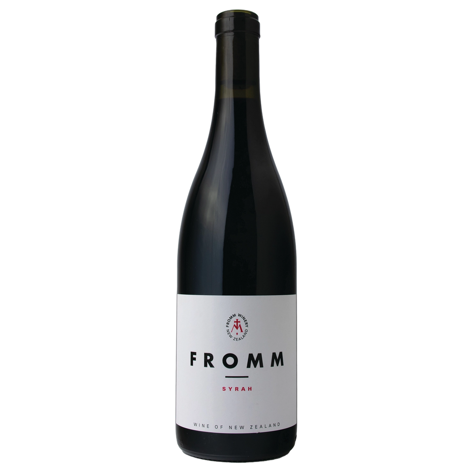 A bottle of FROMM Syrah Australia 2021 750ml Red Wine