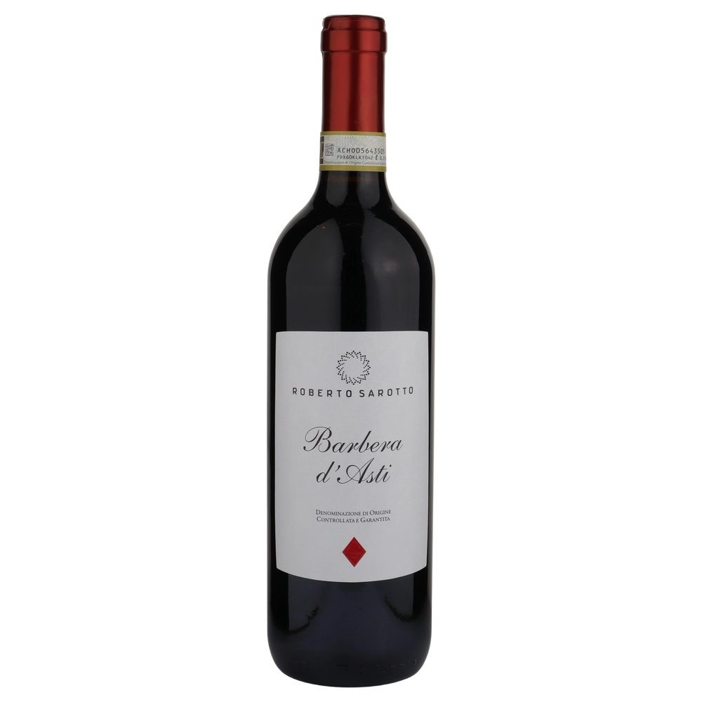 A bottle of Robert Sarotto Barbera D'Asti 2024 750ml Red Wine