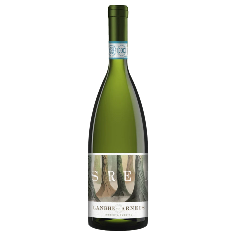 A bottle of Roberto Sarotto "Srej" Langhe Arneis 2024 750ml White Wine