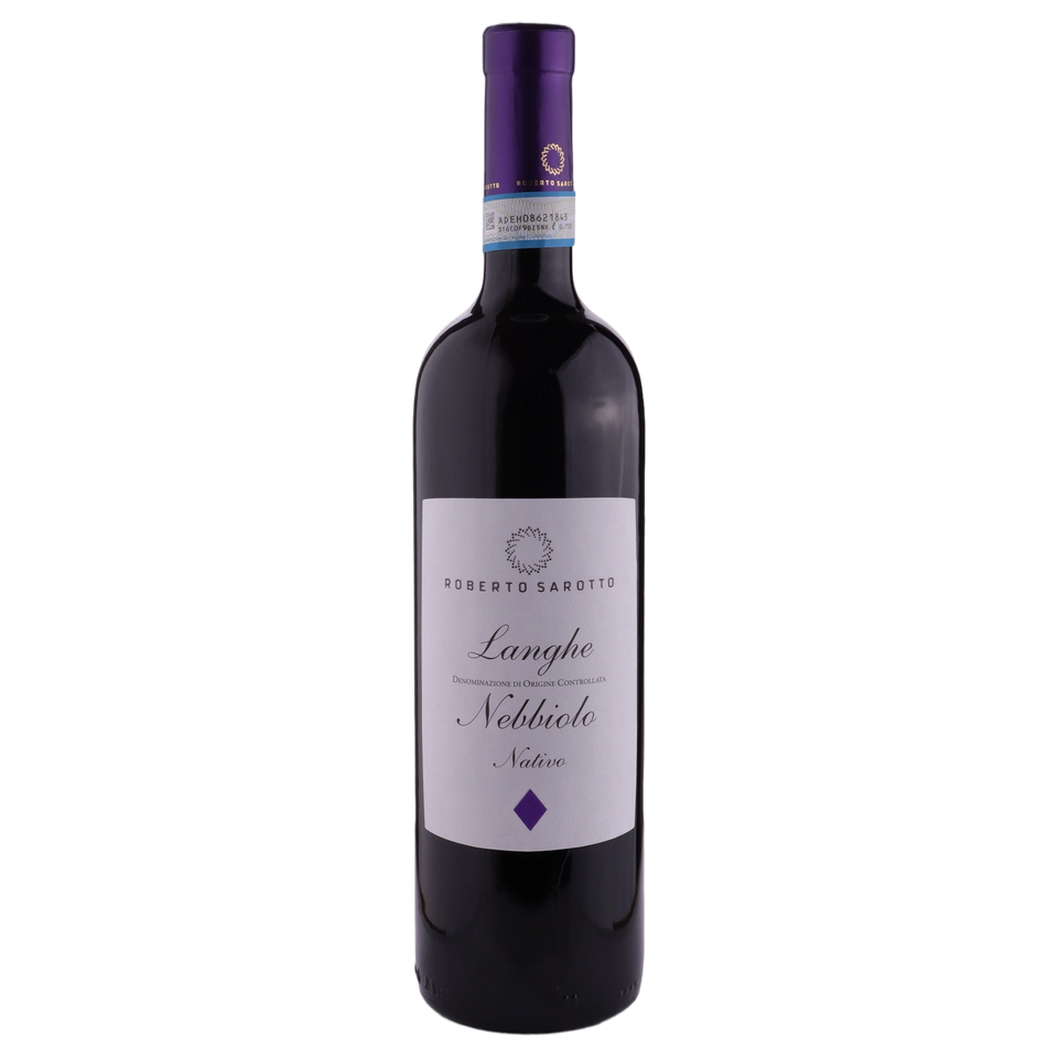 A bottle of Robert Sarotto Langhe Nebbiolo 2024 750ml Red Wine