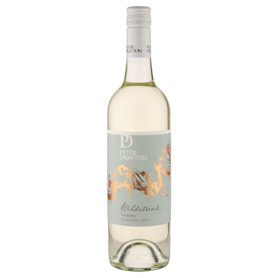 A bottle of Peter Drayton Wildstreak Verdelho 2026 750ml White Wine