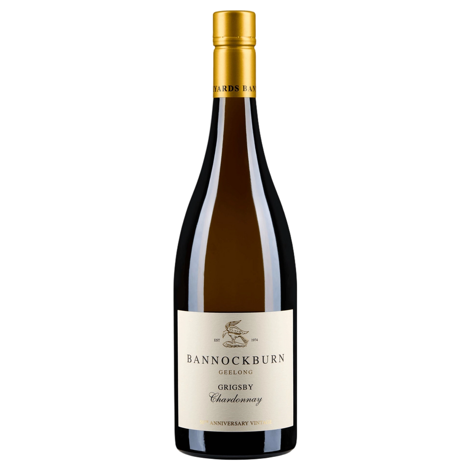 A bottle of Bannockburn Grigsby Chardonnay 2025 750ml White Wine