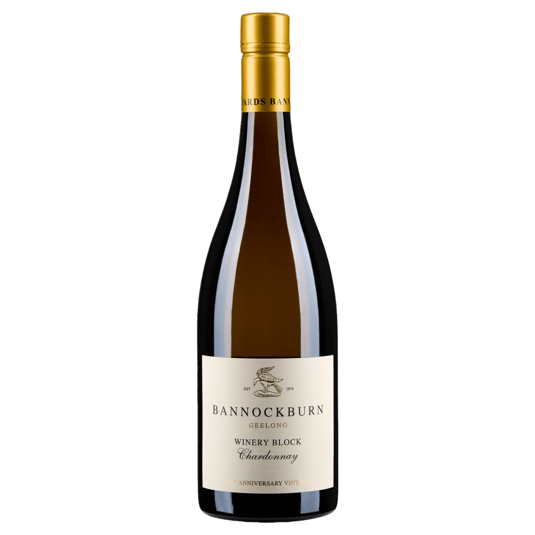 A bottle of Bannockburn Winery Block Chardonnay 2025 750ml White Wine